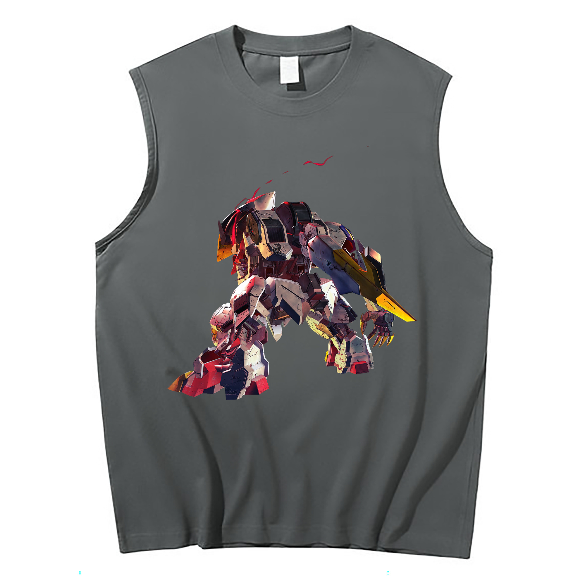 （画像用） 機動戦士ガンダム Mobile Suit Gundam コットン100％タンクトップ（フロントプリント）
